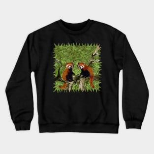 Frolicking Red Pandas Crewneck Sweatshirt